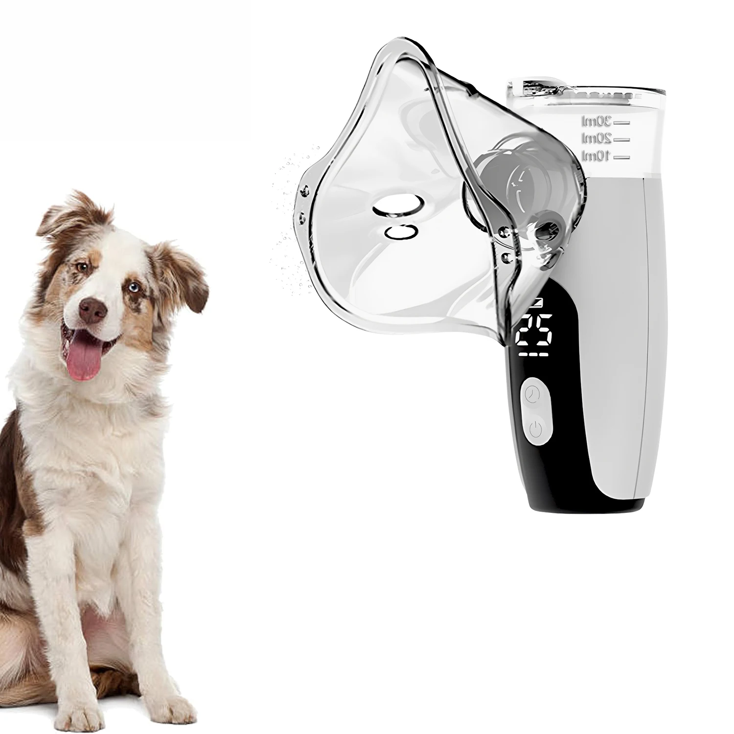 Electronic Pet Inhalation Device for Cats and Dogs - Portable Animal Nebulizer for Breathing & Respiratory Care