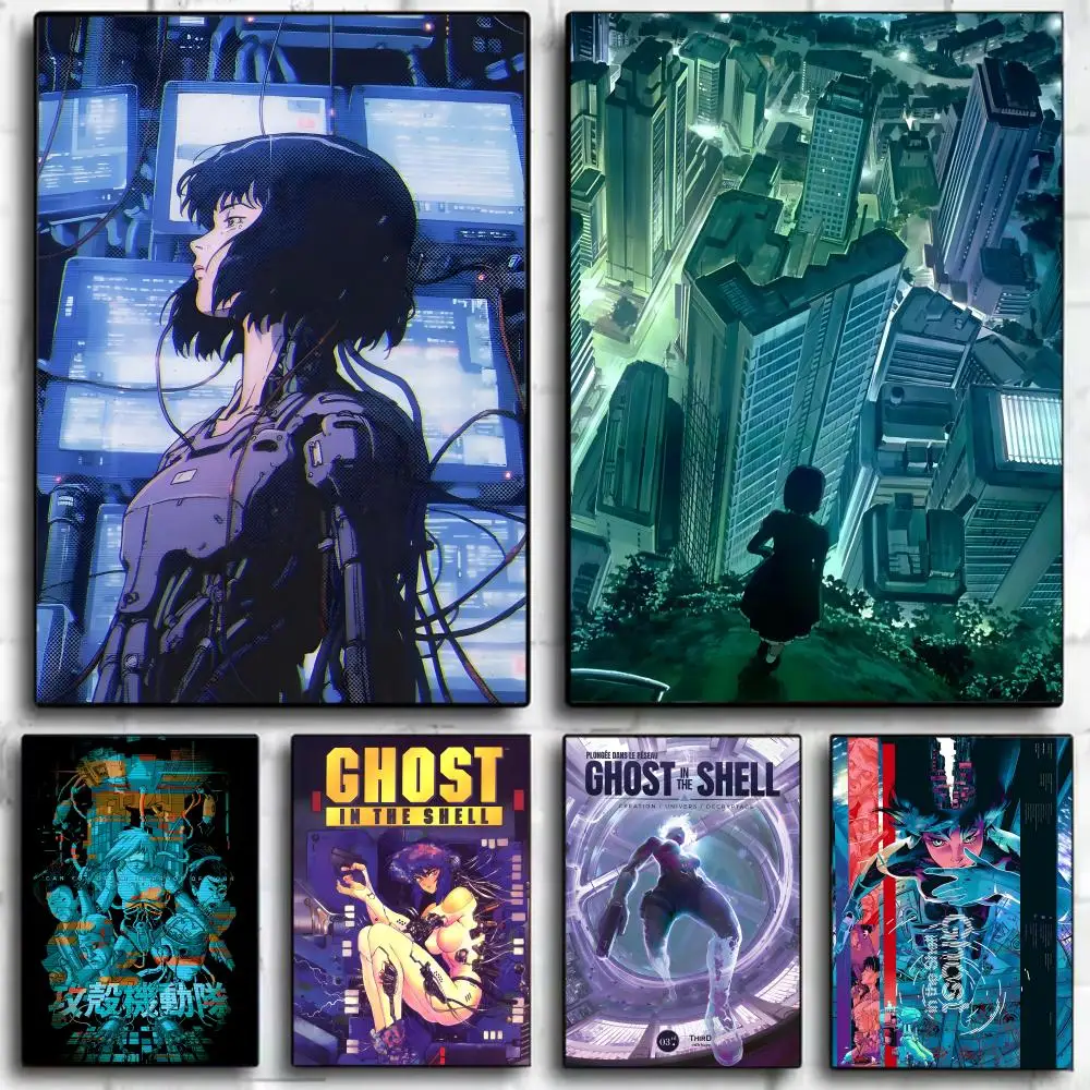 G-Ghost I-In The Shell Movie Poster Canvas Wall Art Print Poster Decorative Mural Home Decor Gift Unframed
