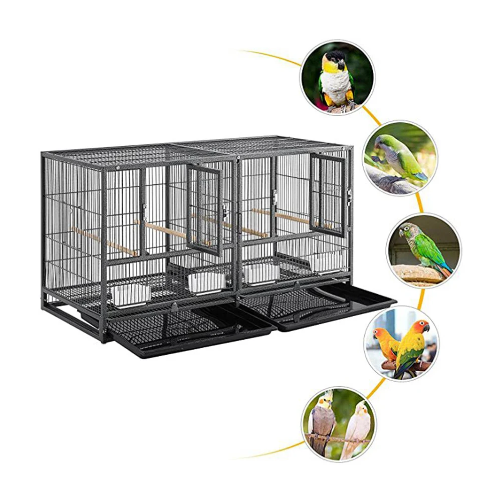 Cold Galvanized Pigeon Breeding Cage For Breeding Birds Parrots Pigeons Transporting Accommodating Iron Wire Birdcage