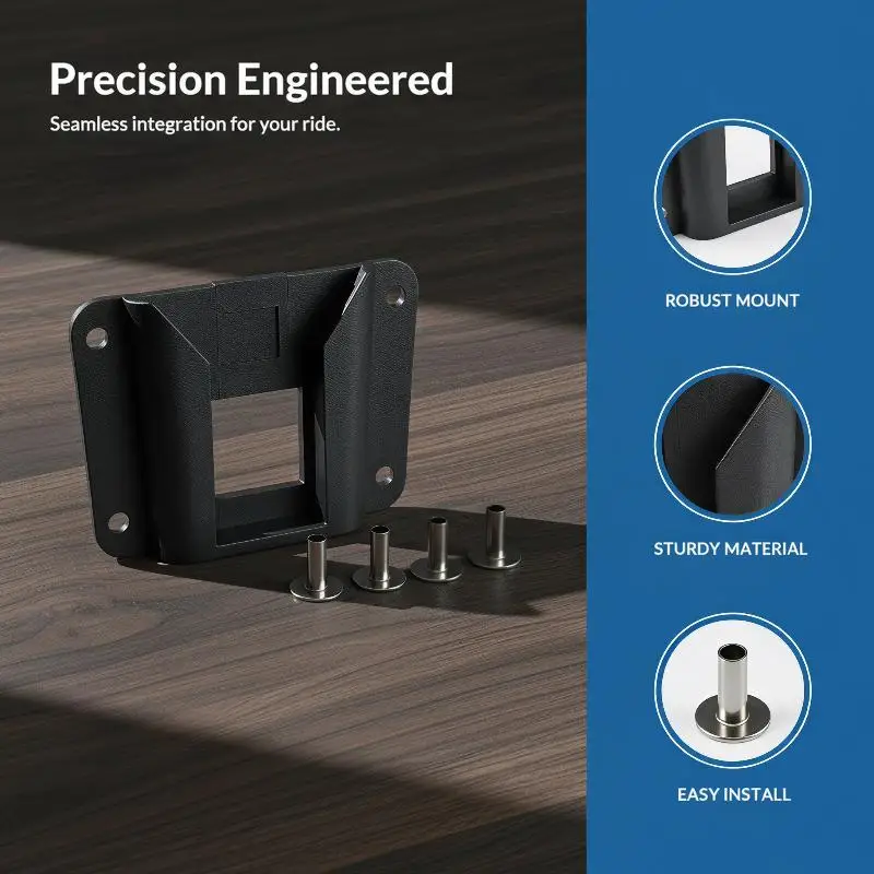 Carrier Block Adapter Easy Install Folding Front Bicycle Bag Mount Holder With Screws for All Bike Types Cycling Gear