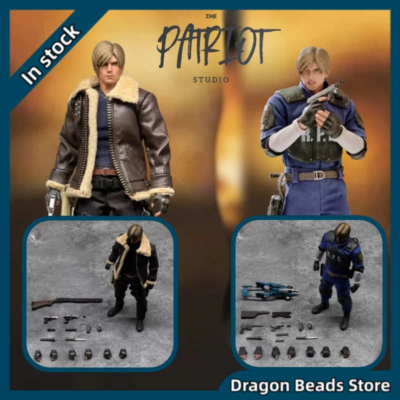 In Stock! Patriot Studio 1/12 Resident Evil Steelback DLC3.0 Leon Movable Clothes Doll Soldier Figure Gift Collection