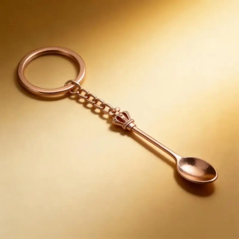 Elegant Spoon Keyring Rustproof Sturdy Construction Perfect Gift For Friend Family