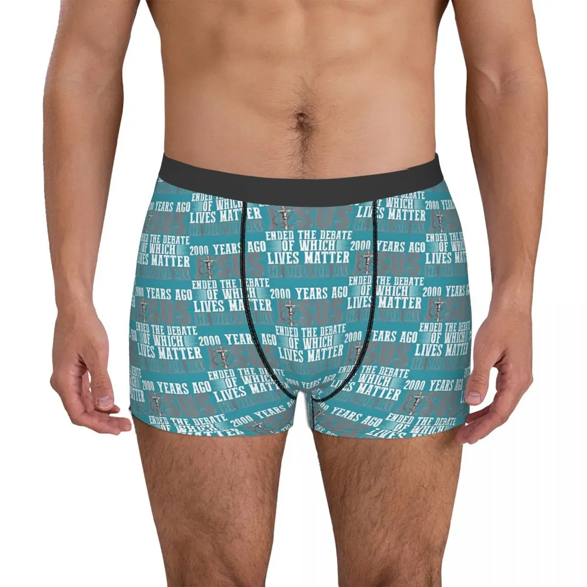 2000 Years Ago Jesus Ended The Debate Christian Ethiopian Cross Ethiopia Underpants Panties Male Underwear Shorts Boxer Briefs