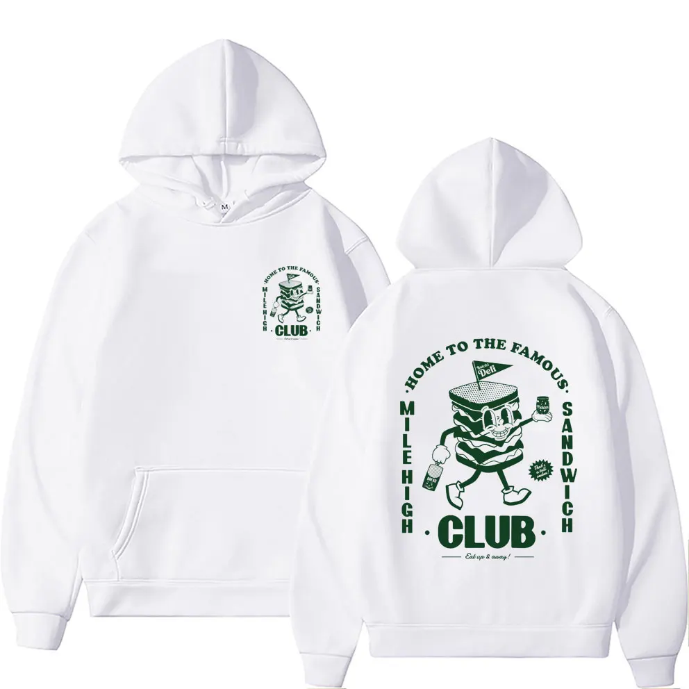 

Mile High Sandwich Club Funny Meme Hoodie Men Women Casual Fleece Cotton Hooded Tracksuit Male Fashion Vintage Oversized Hoodies