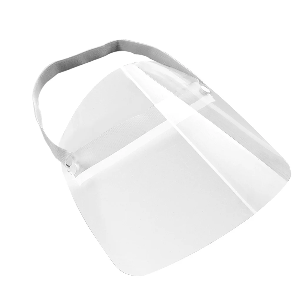 ที่ป้องกันใบหน้าแบบใสติดหัวแบบอเนกประสงค์ป้องกันการสาดน้ำลายกันการกระเด็นหน้าจอใส