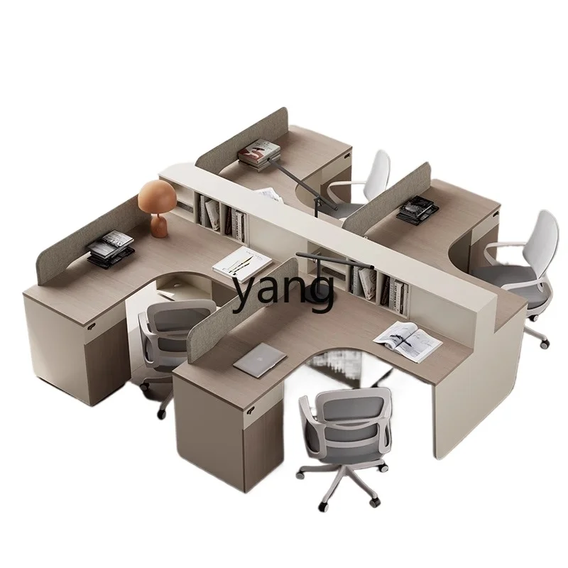 LH office desk staff seat screen booth double seat