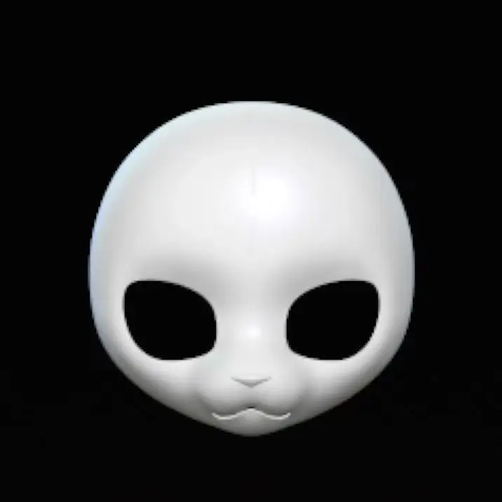 American Style and Kemono Base Mask Mixed Kig Short Snouted Canine Animal Suit Skull PETG Material 3D Printed Skull