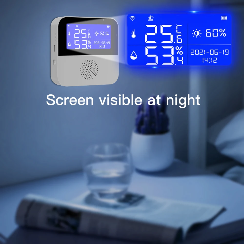 Tuya WiFi Temperature Humidity Sensor With External Probe LCD Screen Remote Monitor Indoor Thermometer Hygrometer Smart Life APP