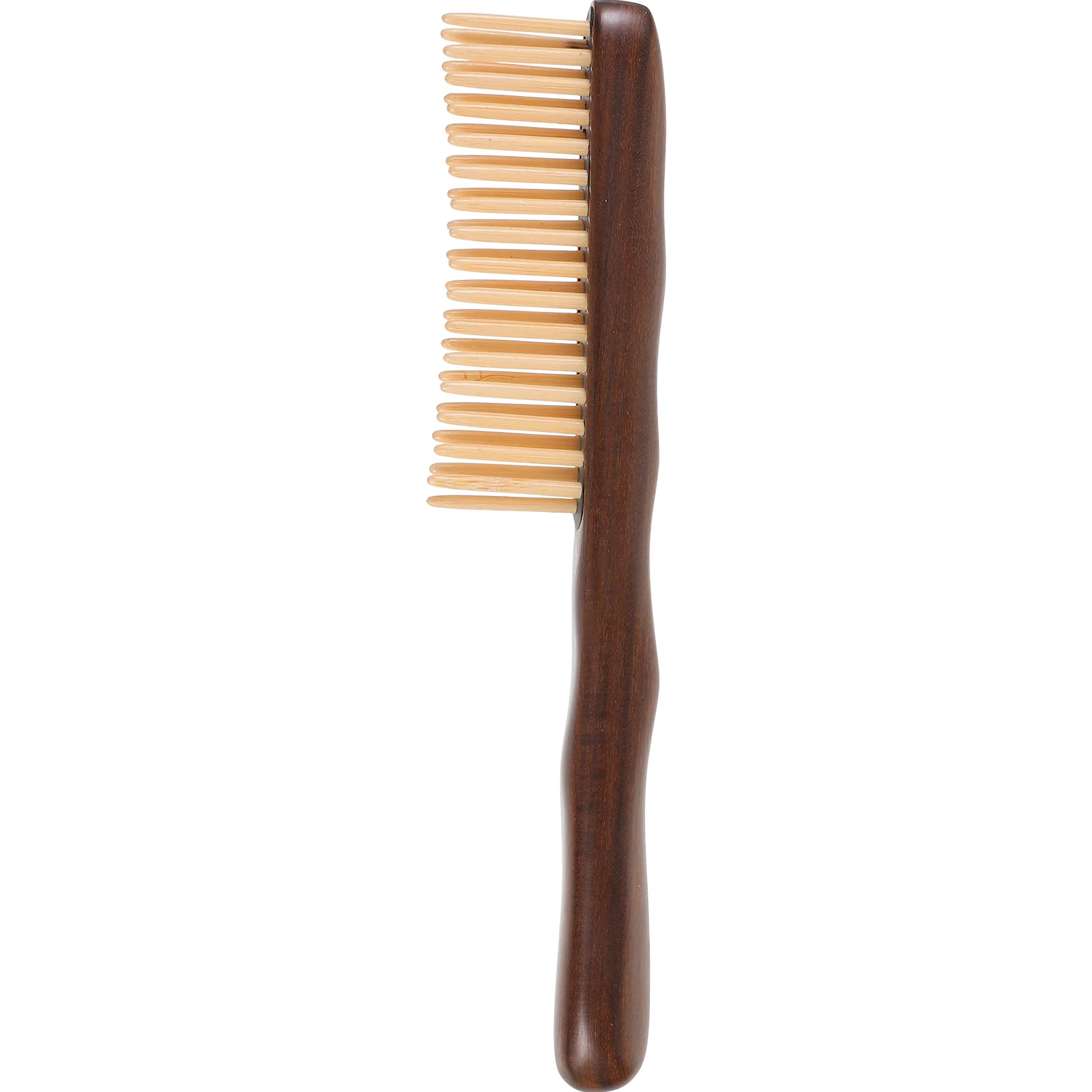 

1pc Wooden Natural Sandalwood Hair Comb Smooth Double-Row Teeth Portable Head Massage Comb Scalp Care Durable Hairdressing