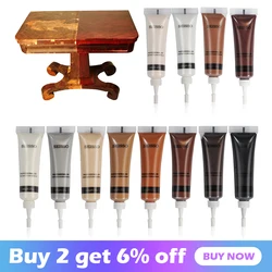Wood Filler 12PCS Repair Kit Floor and Furniture Scratch Touch Up Restore for Floor, Table, Door, Cabinet Restore Wood Surface