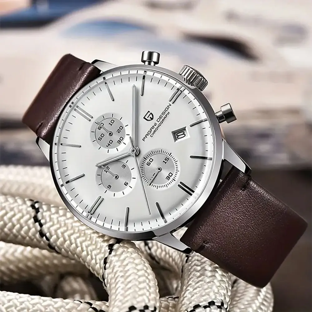 Men's VK67 Quartz Chronograph Wristwatch, Waterproof