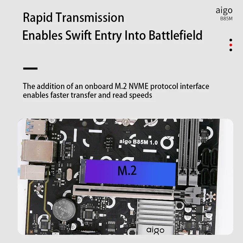 

Материнская плата Aigo B85M LGA1150 I3 I5 I7, двухканальный комплект DDR3, совместимый с процессором Intel M.2 NVME, материнская плата для настольного компьютера