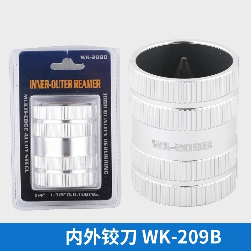 For Copper Aluminum Tube Inner and Outer Trimmer Stainless Steel Chamfer Deburring Reamer Electric Clamping Seat Scraper