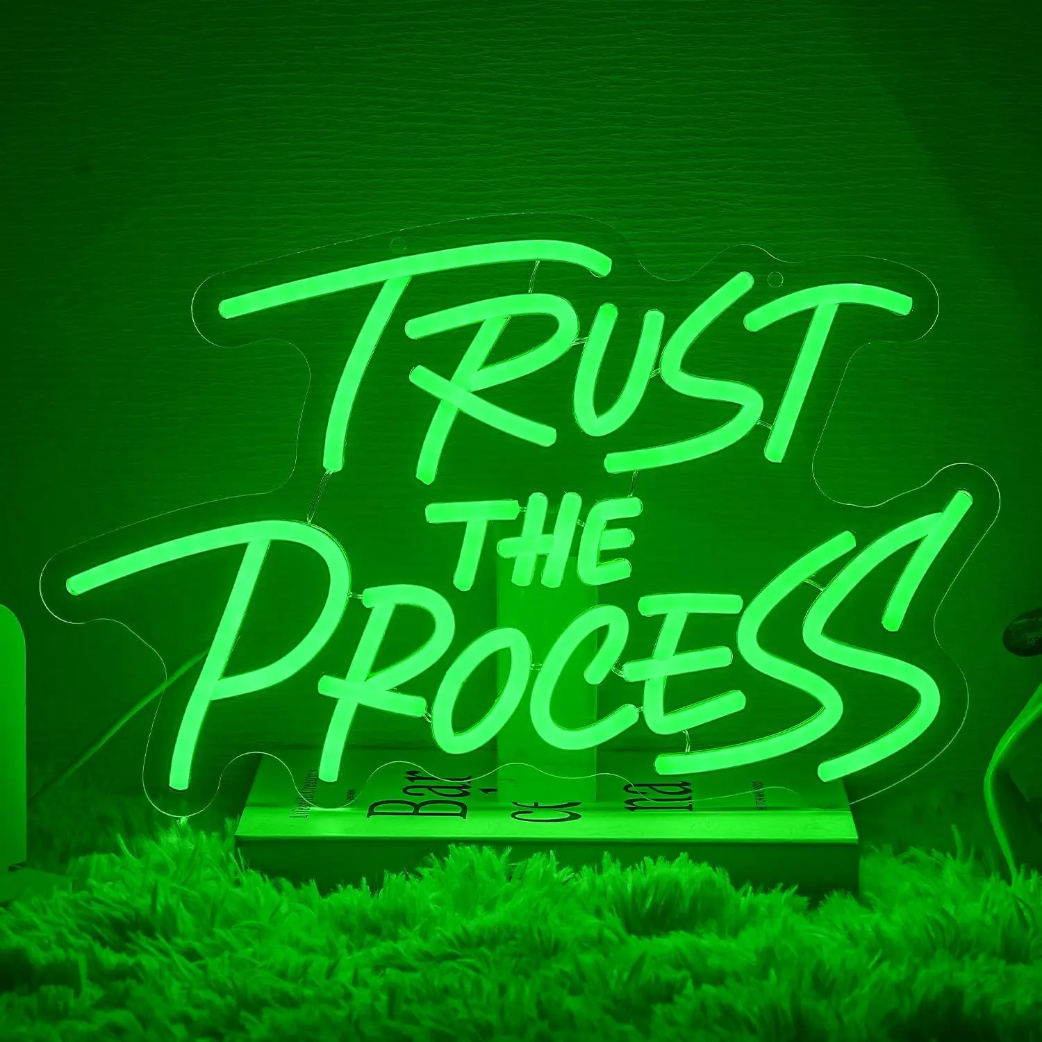 

Неоновая вывеска «Trust The Process» с USB-питанием, светодиодная лампа для бара, класса, спортзала, игровой комнаты, офиса, спальни, декоративный настенный светильник