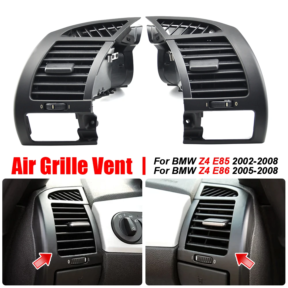 Front Dashboard Conditioning Panel Air Vent Oulet Cover Grille Frame Trim & Water Cup Holder Kit For BMW Z4 E85 E86 2002-2008 view 5