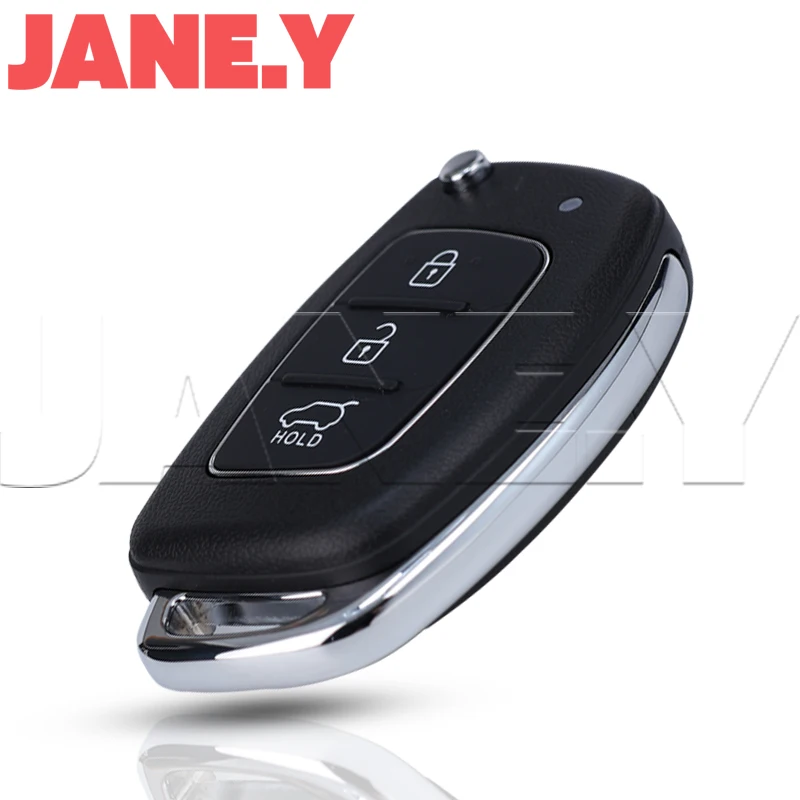 Car Key Shell Fob Flip pieghevole 3/4 pulsanti per Hyundai HB20 Auto per SANTA FE IX35 IX45 per Accent I40 per Solaris Remote Case