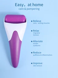 1pc Ice Roller for Face Eyes,Womens Gifts,Face Massager Roller Puffiness Migraine Pain Relief and Minor Injury Daily Use Home