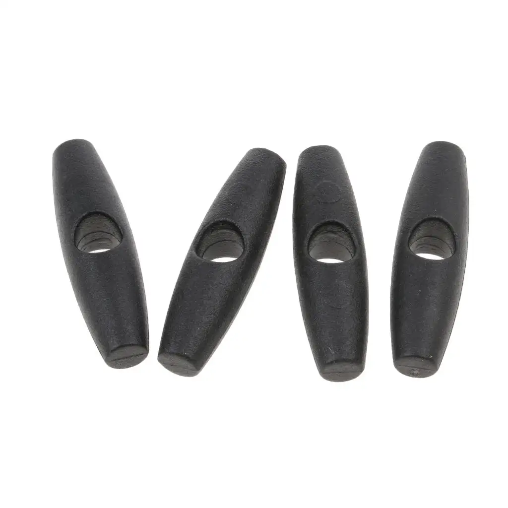 4pcs Plastic Toggle Stopper - Stoppers , Paracordaa, Drawstrings, Bags, Clothing,