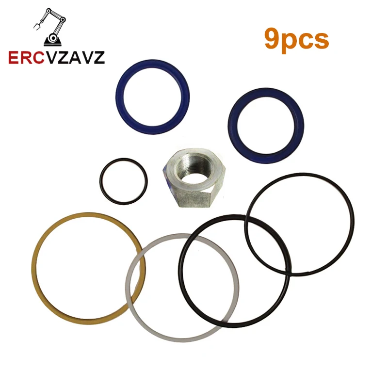 

9pcs Hydraulic Cylinder Seal Kit fits Bobcat TILT CYLINDER Seal Kit 7135547 A300 S220 S250 S300 S330 T250 T300
