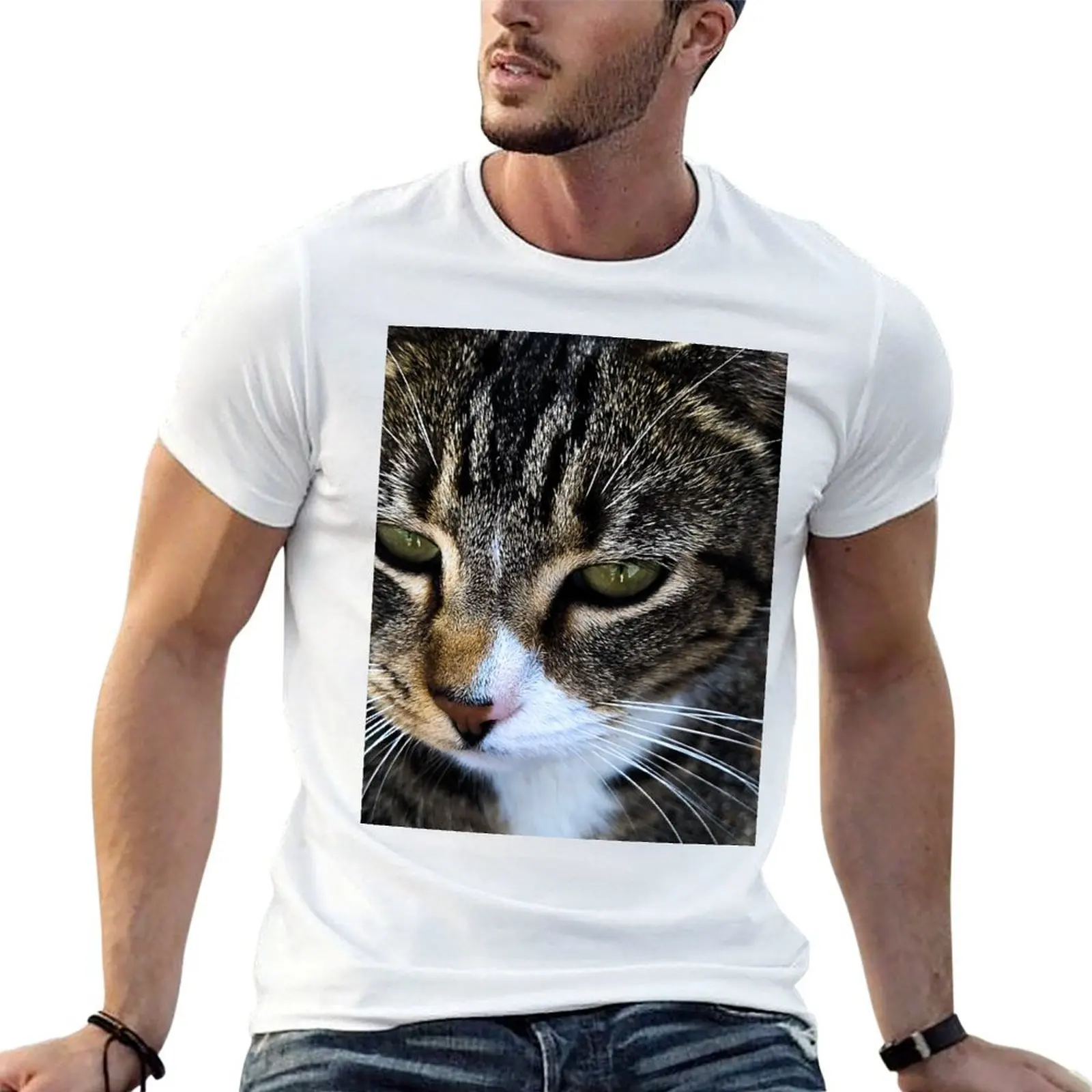 

Tabby Cat T-Shirt cotton t shirt pack t shirts for man cotton soft T-Shirt