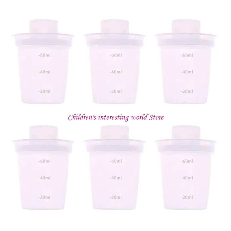 

6Pcs/pack Compact Baby Formula Leak Resistant Design Storaeg Box For Hassle Feeding During Travel 425F