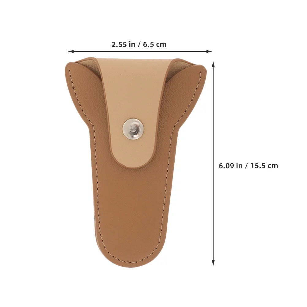 2 قطعة حقيبة القراص للبشرة PU المشذبة مقص أظافر الحقيبة تصميم مريح للحقيبة مقص التهيأ المهنية والشخصية #4