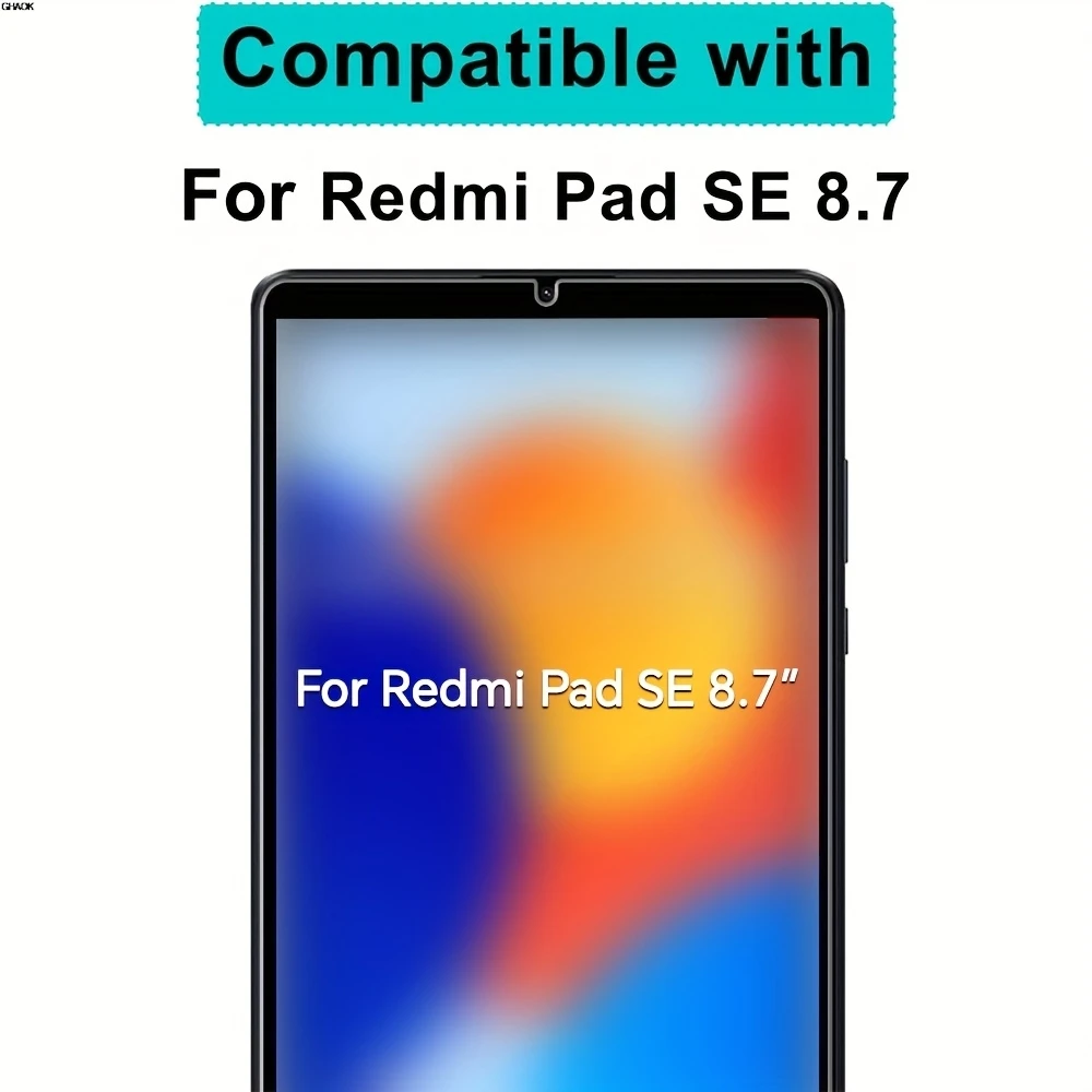 عبوتان من واقي الشاشة الزجاجي المقوى لهاتف Xiaomi Redmi Pad SE 8.7 بوصة مضاد للخدش وخالي من الفقاعات مكون من 3 عبوات متضمنة #3