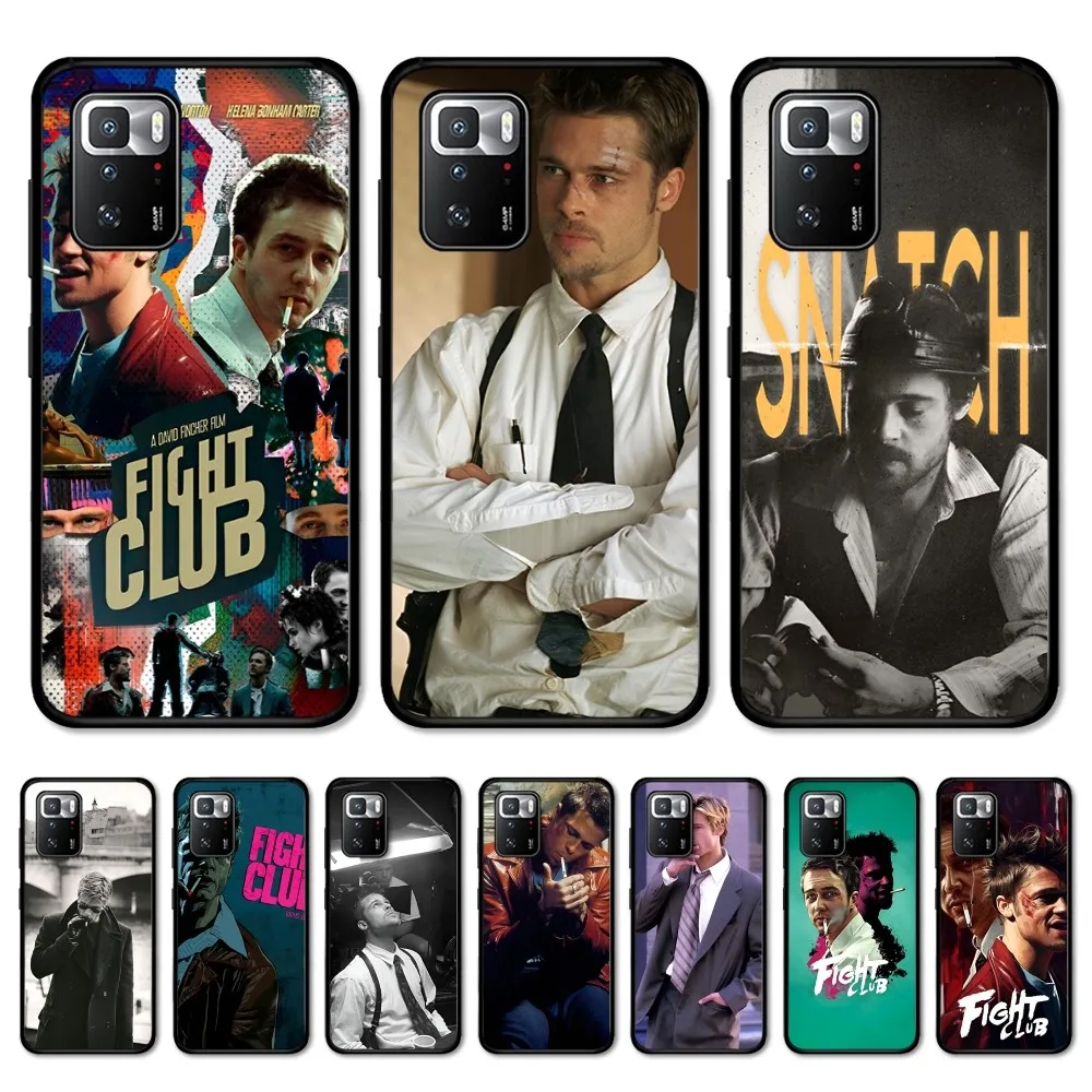 Classic Star B-Brad Pitt Phone Case For Redmi Note 4 X 5 A 6 7 8 T 9 9S 10 11 11S 11Epro Poco M3 Pro