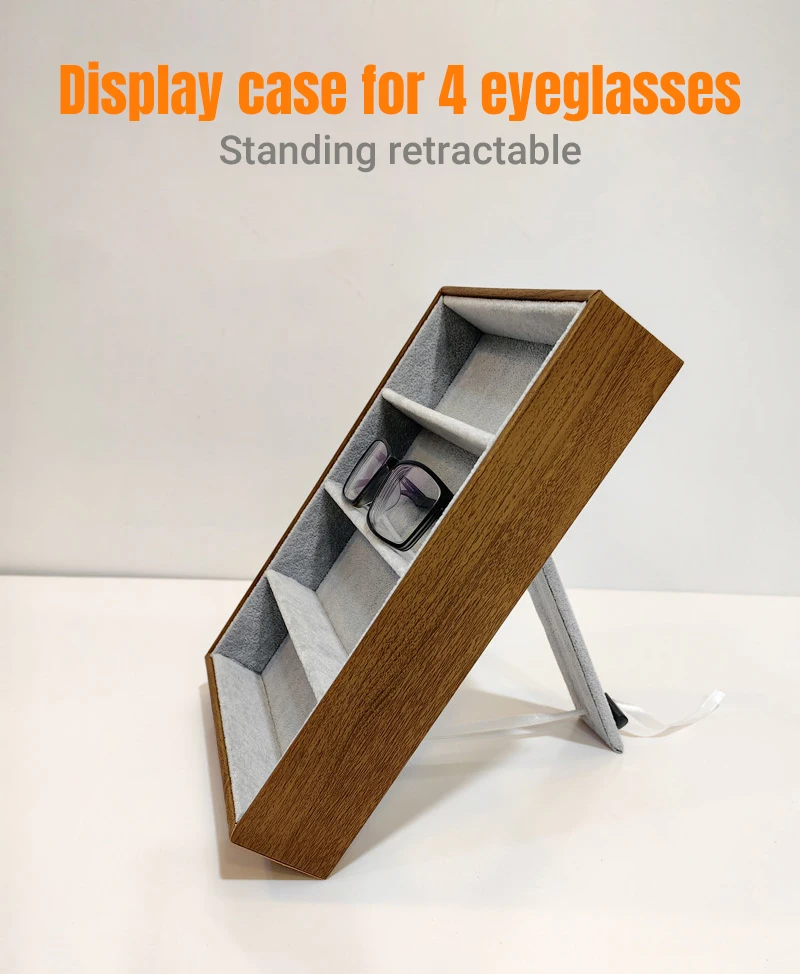 Factory Price Optical and Sun Eyeglasses Display Box Storage Glasses Suitcase Multi Slot Eyeglasses Cases
