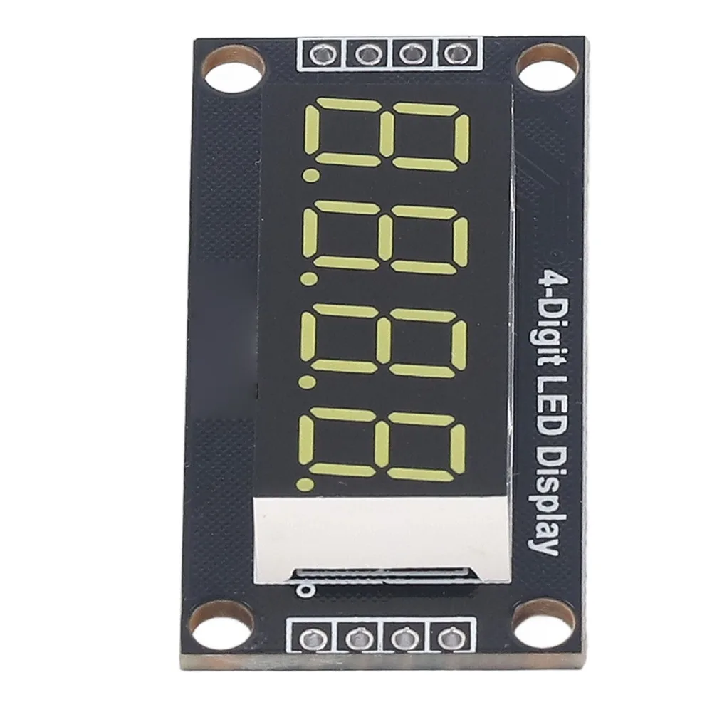 4 Set 0,36 Zoll digitales Röhrenanzeigemodul 4-stelliges 7-Segment TM1637 Antriebschip LED-Segmentdisplay mit Pin-Header