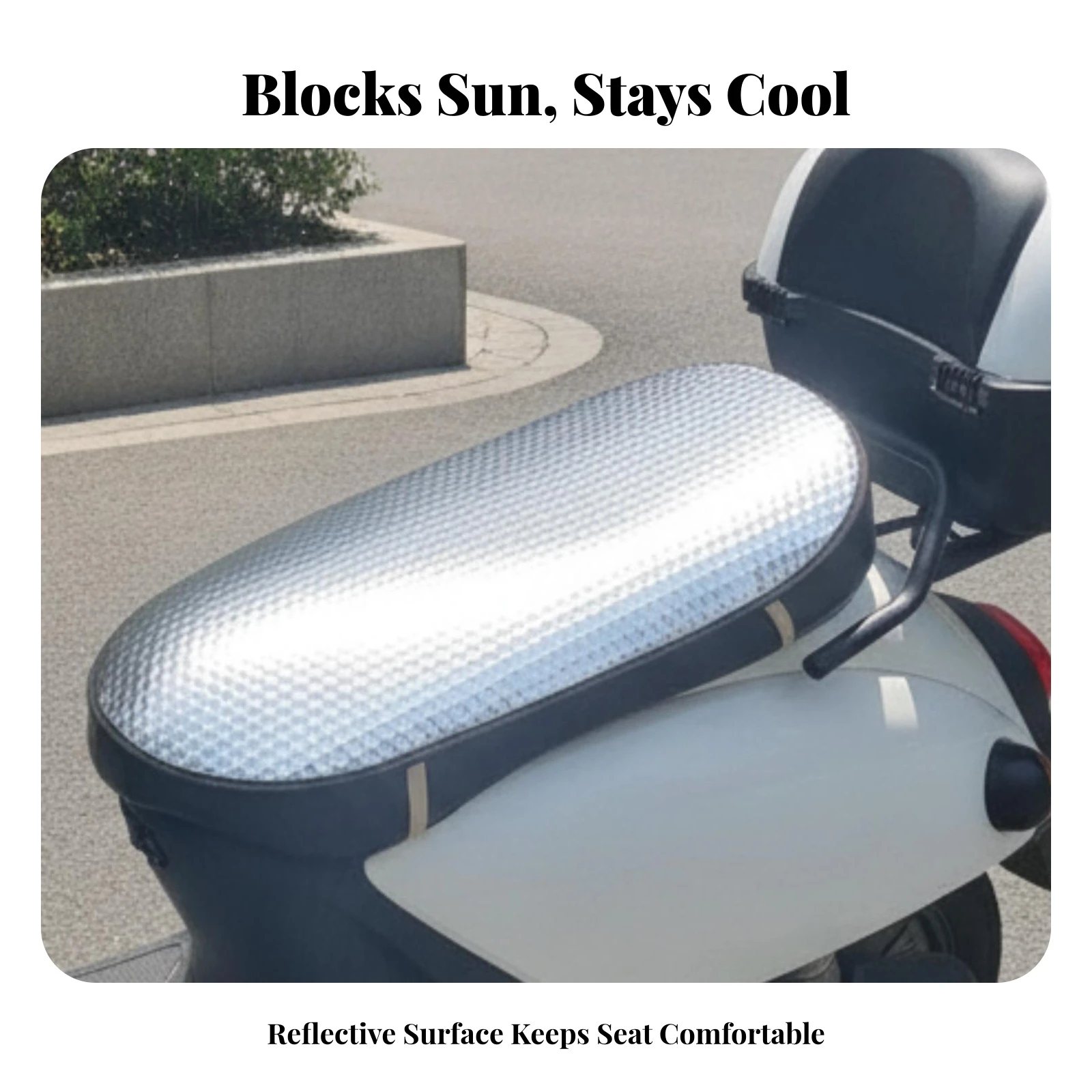 Waterproof Vehicle Accessory Heat Insulating Seat Cover Sunproof Shock Resistant Universal Fit for Electric Scooters