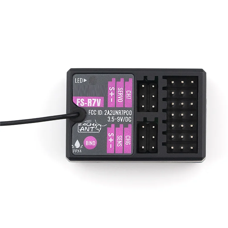 A33T-2X Receiver FS-R7V 7CH 2.4G Receiver Can Be PPM/IBUS Output For Remote Control Car Boat