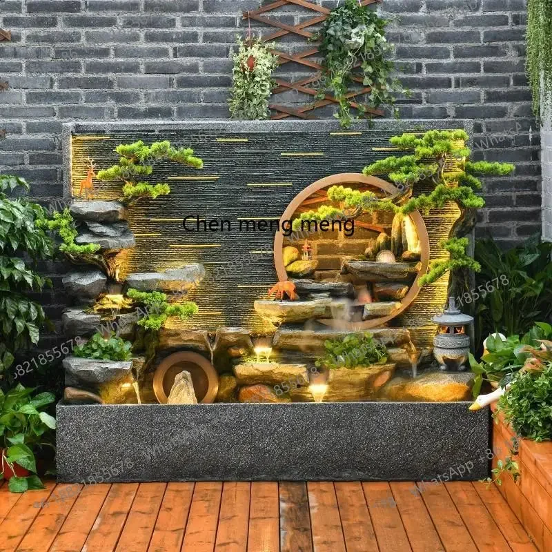 Large rockery living room flowing water ornament courtyard hotel decoration office lucky ornament