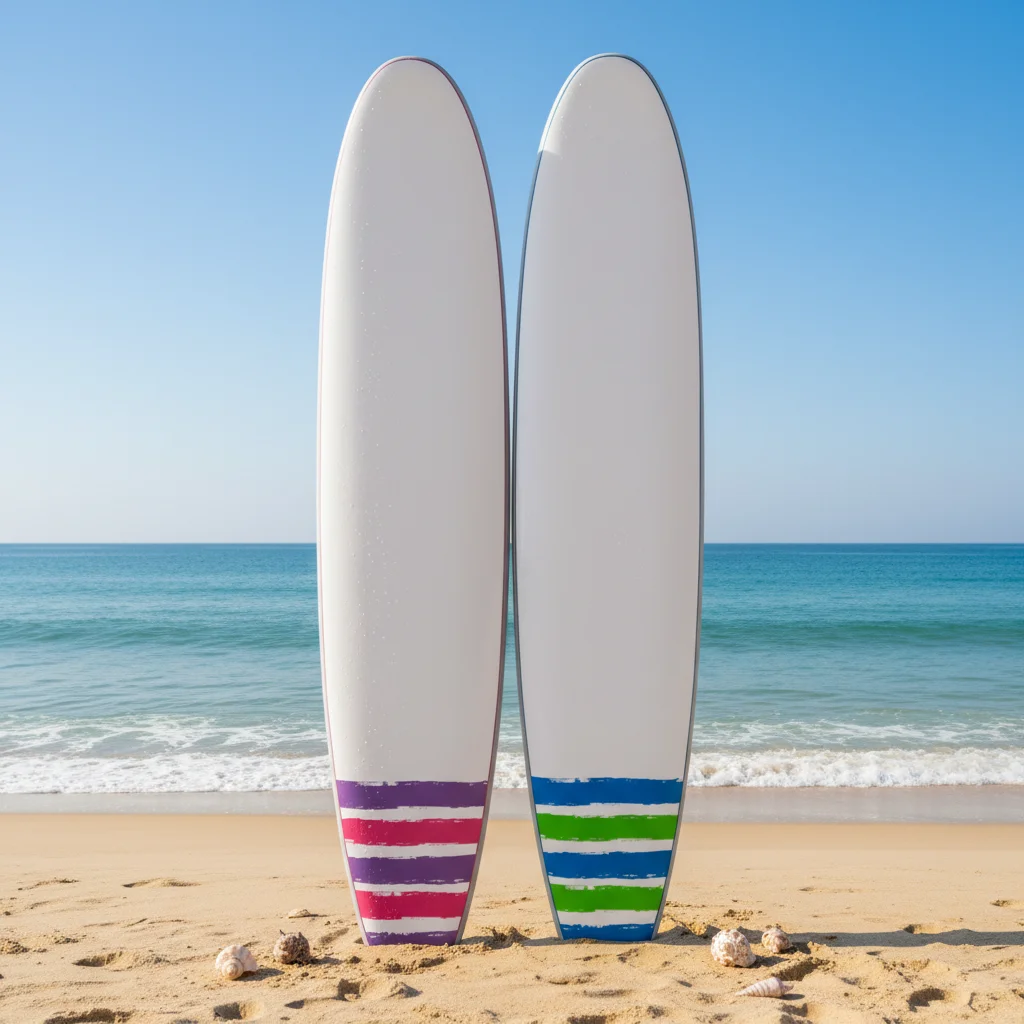Customizable  Soft Top Surfboard-7/8/9 Feet Wax- EVA EPS Foam Unisex Includes Fins for Ocean Water Sports