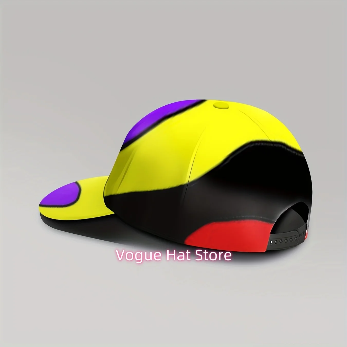 1pc, Abstract Design Baseball Cap, Vibrant Splash, Unisex, Comfortable Adjustable Size, Sporty And Fashionable, Shielding, Breat