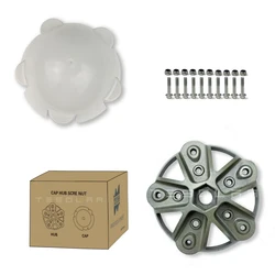 Wheel Hub And Cap Screws & Nuts Kit Suitable for 3/5/6 Vanes Blades Small Horizontal Wind Turbine Generator