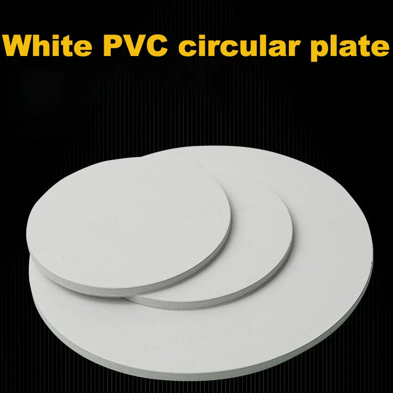 Traitement personnalisé de panneaux circulaires en PVC blanc, panneaux rigides en PVC, joints circulaires pour tableau blanc