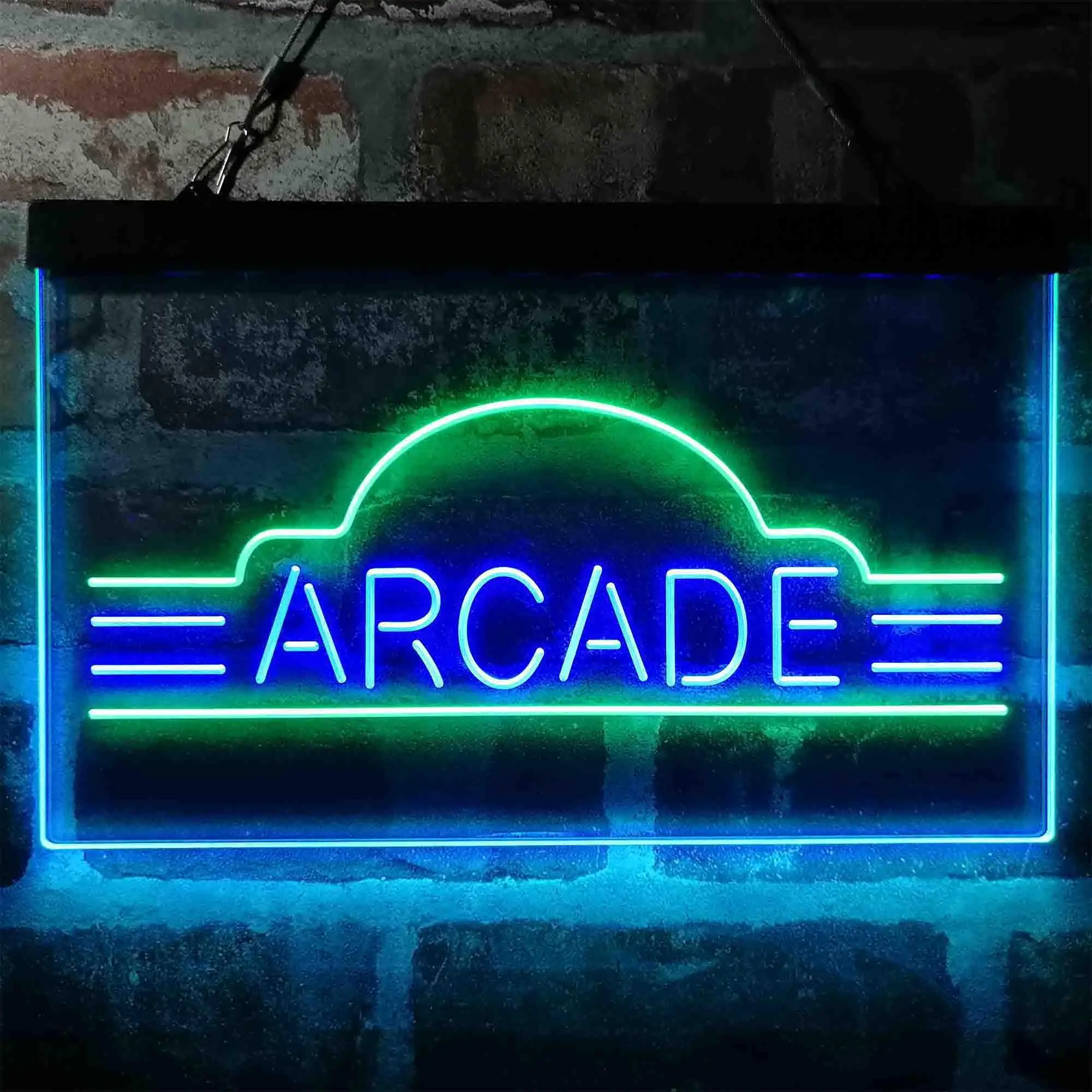 Vintage Arcade Video Games Dual Color Led Neon Sign st6-i4022