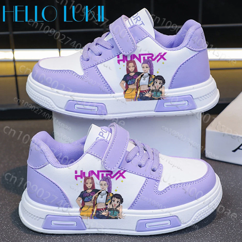 

KPop Demon Hunters Boys Girls Kids Shoes Comfortable Breathable Soft Thick Sole First Walkers Baby Walking Shoes Mini Size 20-37