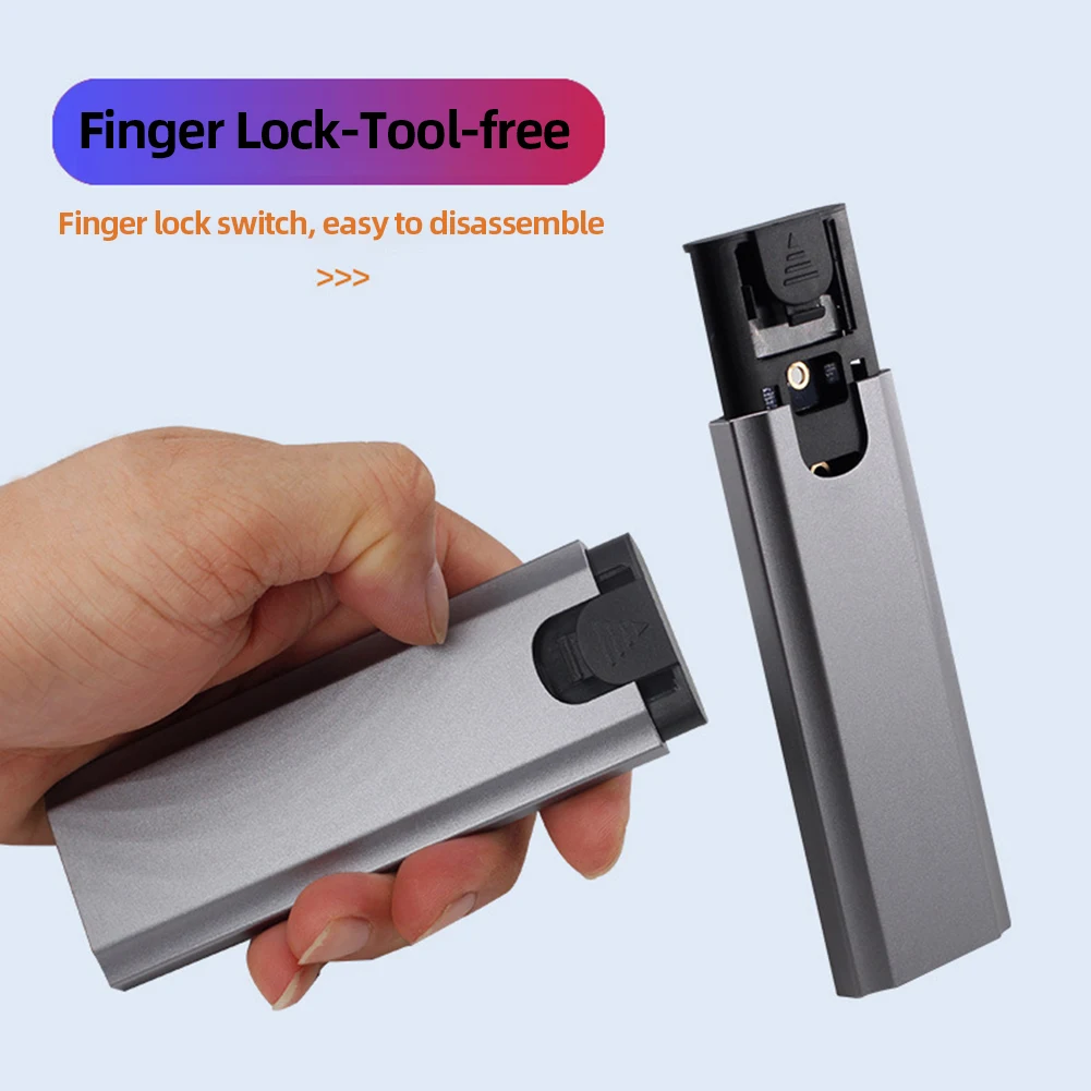 

M.2 USB Type C 3.1 SSD Adapter M B B+M Key NVME NGFF Dual Protocol 2230 2280 High Speed 10Gbps External Storage Case