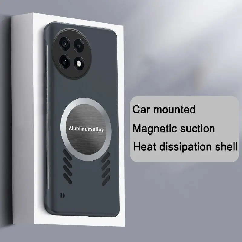 Luxo grafeno dissipação de calor refrigeração magnética caso do telefone para oneplus 13r 5g ace 5 pro 13 r capa oneplus ace 5 pro 13r 5g 5