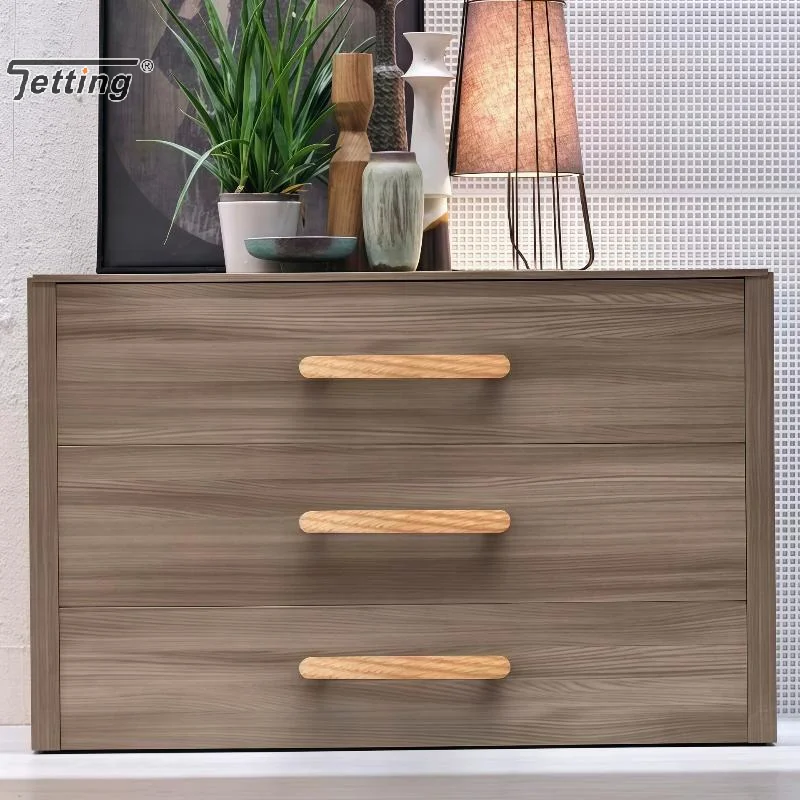 Nordic Wood Furniture Handles Walnut Wood Beech Wood Cabinet Pulls Wardrobe Door Handles Decoration Room Furniture Hardware