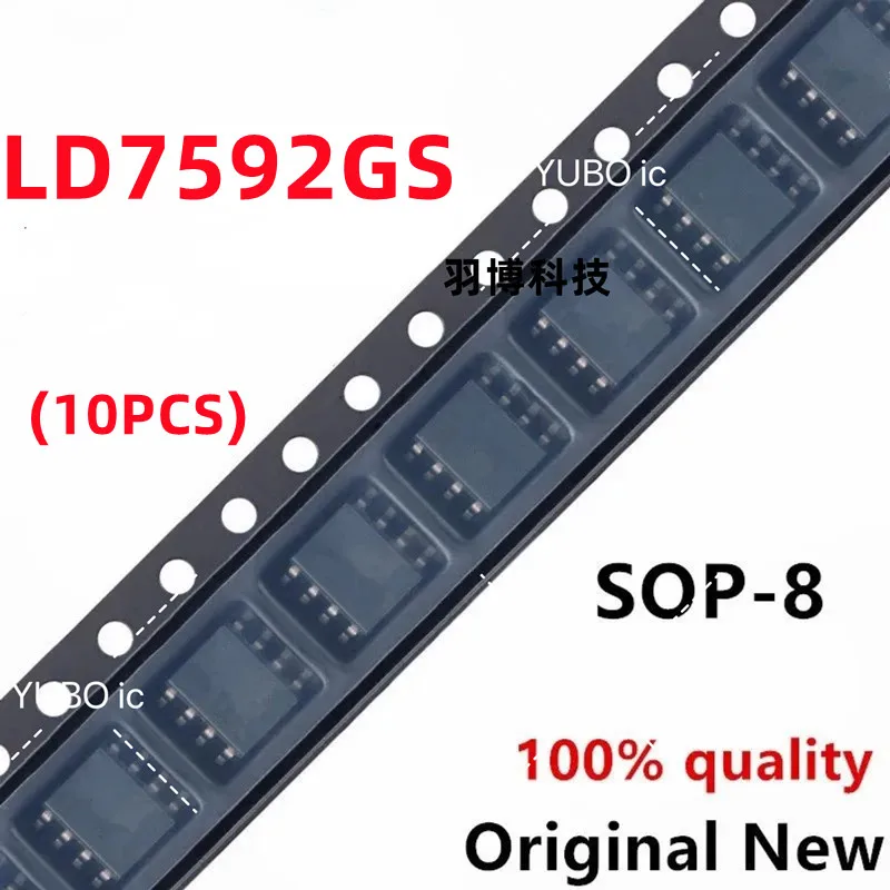 (10piece)100% New LD7592GS LD7592 sop-8 Chipset