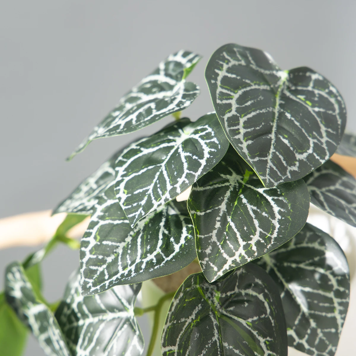 25 cm künstliche Monstera-Pflanzen, tropische Palmenblätter, kleine Pflanzen, Zweig, künstlicher Baumlaub, hängende Blätter für Halloween, Weihnachten – Detail 21