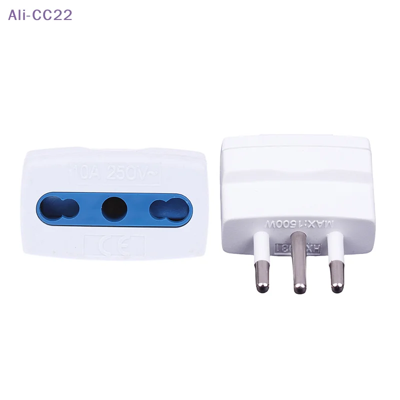 {CC22} Convertidor de corriente de 10A a 16A, adaptador de viaje universal de 3 pines italiano a italiano para Chile, Uruguay e Italia