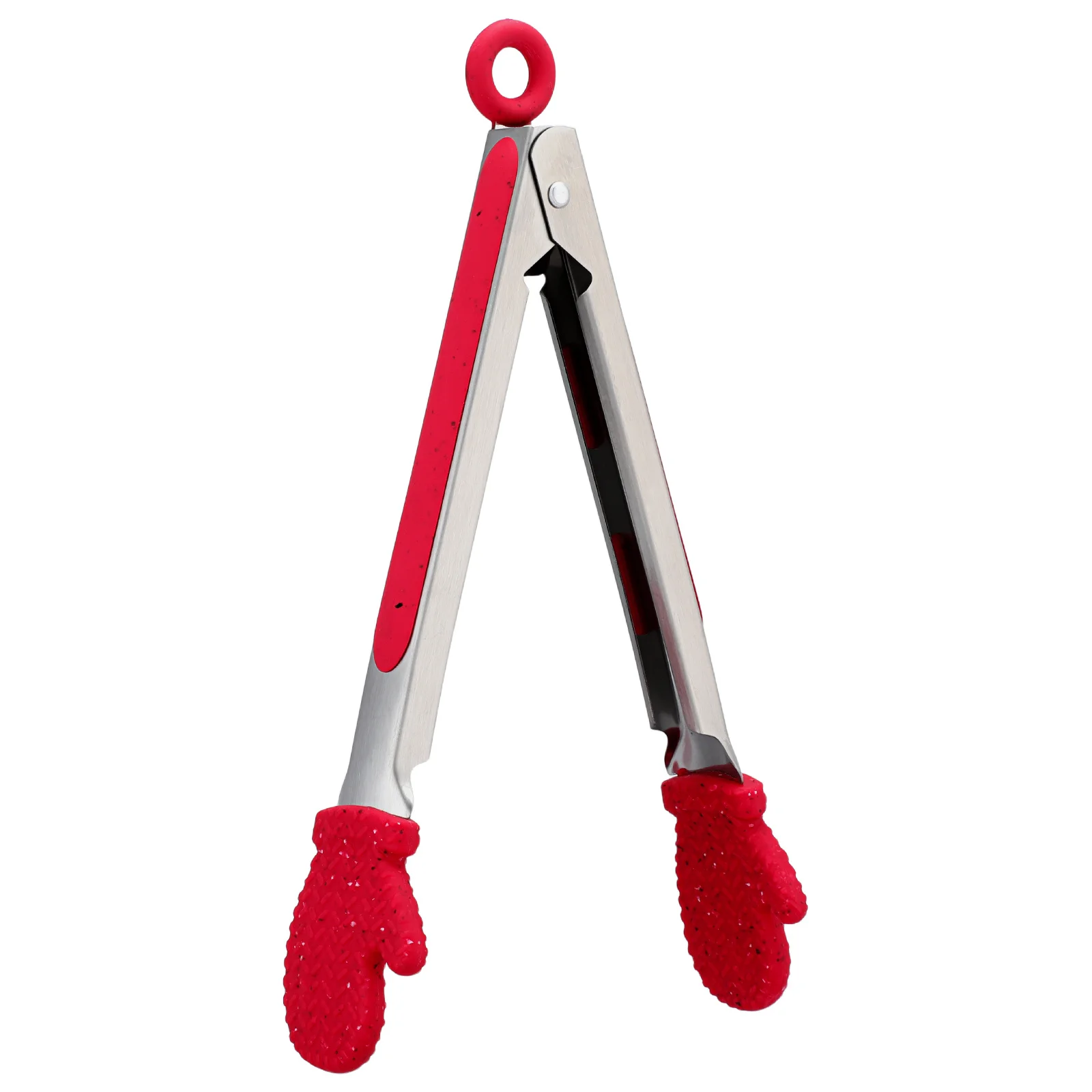 

1Pcs Christmas Gloves Shaped Food Tong Heavy Duty Stainless Steel Bread Tongs for Grilling Steak Serving Kitchen Accessories