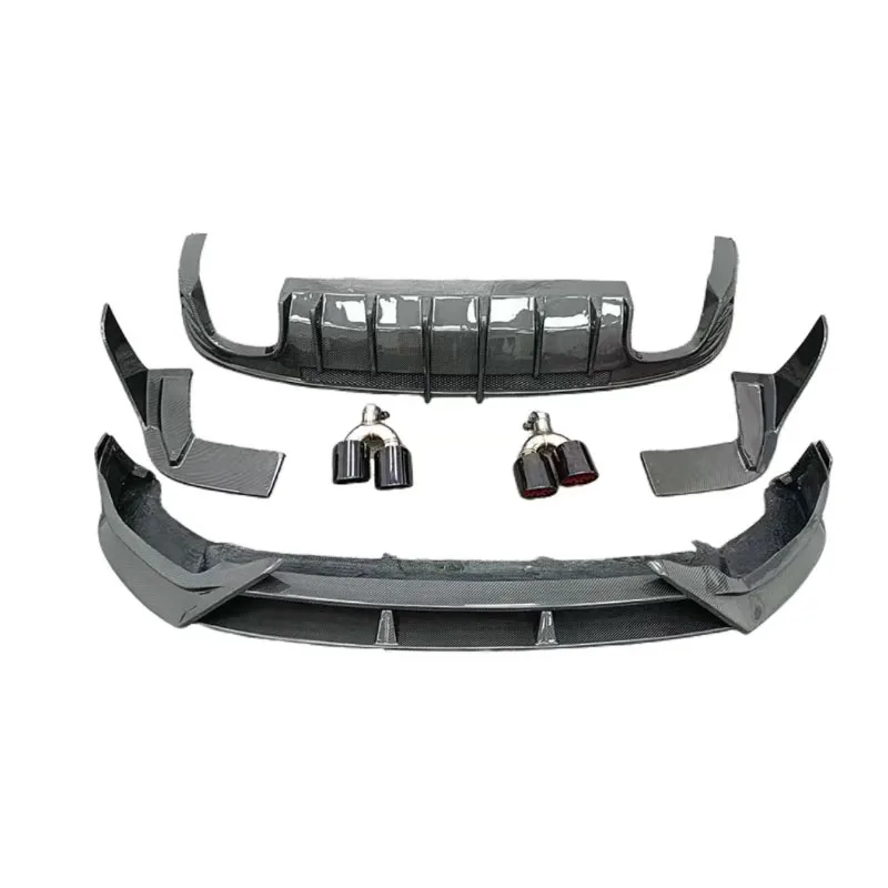 

Carbon Fiber Body Kit for Q5 Q5L SQ5 Carbon Fiber Auto Body Parts Front Lip Rear Diffuser With Exhaust Pipe