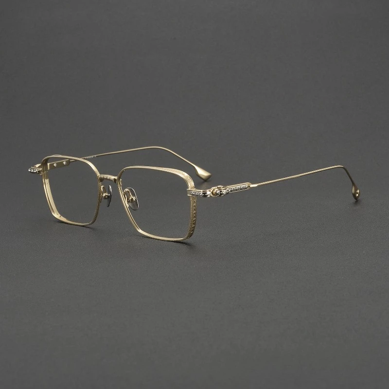 

Новые ретро-квадратные легкие дизайнерские очки ручной работы из титана для женщин и мужчин, модель 81090, с защитой от синего света, для коррекции близорукости