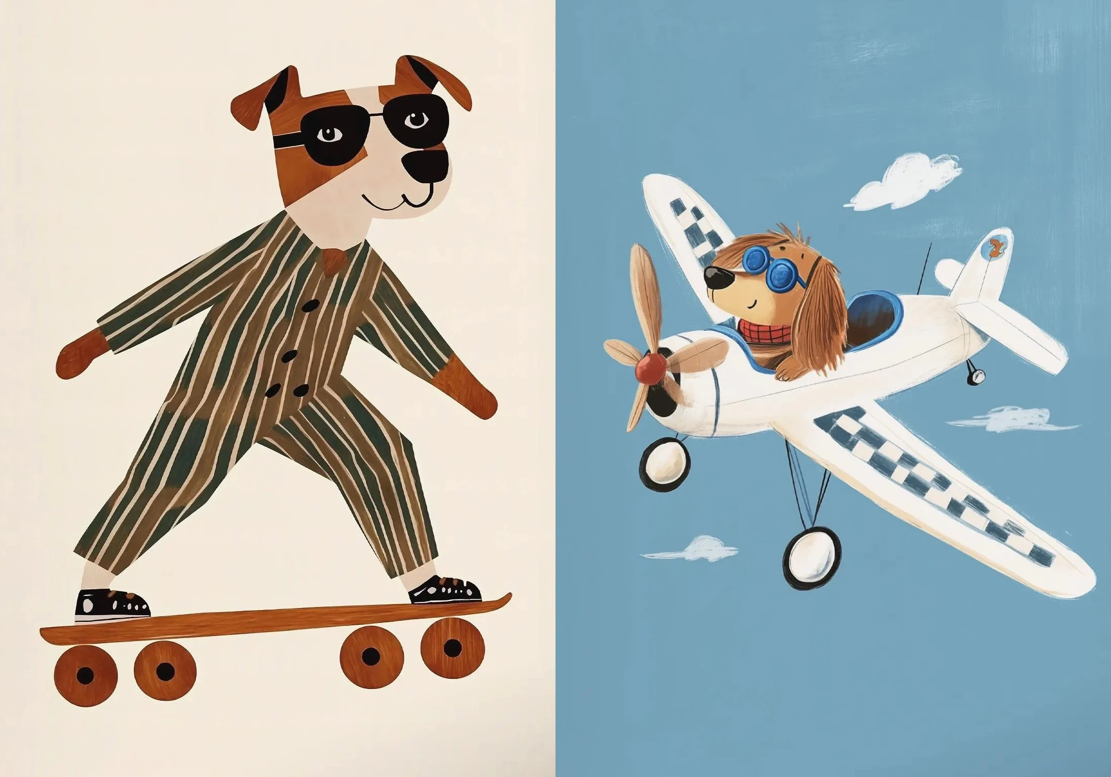 

Пазлы-головоломки (500/1000/1200/2000 элементов) с животными, самолетами, скейтбордами для семейных игр, декора игровой комнаты, спальни, дома, в подарок