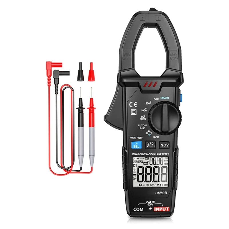 

ipiip True RMS Digital Clamp Meter for DC Current Ampere NCV Ohm Tester